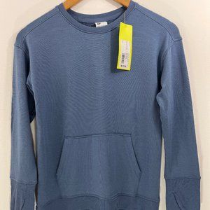 NWT Girls Medium M All in Motion Sweatshirt Pullover Long Sleeve Casual Blue